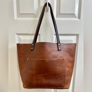 Portland Leather Large Honey Tote